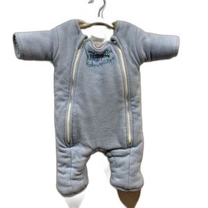 Baby Merlin's Magic Sleepsuit Swaddle Transition Sleeper Blue Cotton Baby 3-6m
